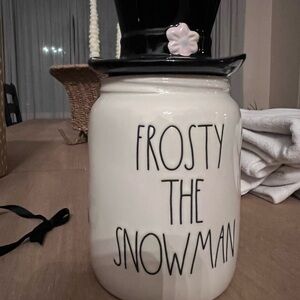 Frosty the Snowman Ceramic Jar